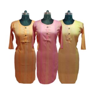 3 Plain And Very Simple Short Kurtis